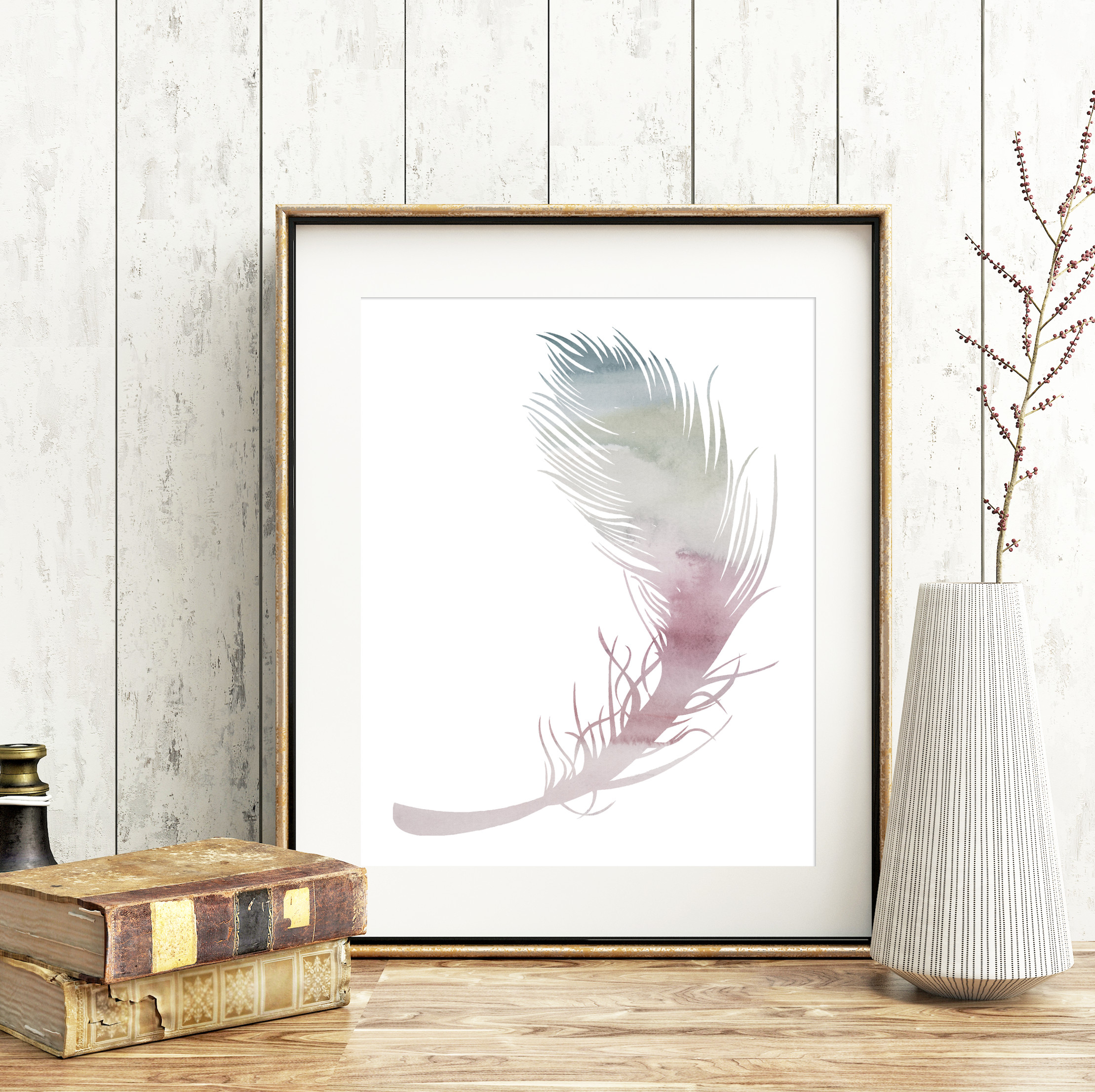 FeatherPinkGray