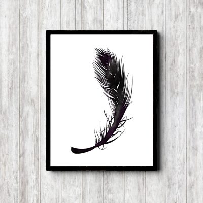 Minimalist Bedroom Feather Printable
