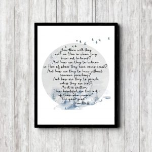 Romans 10:14-15 Foggy Woods Printable