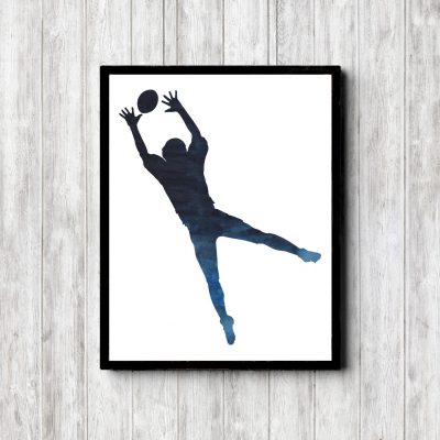 Football Player Boys Room Printable