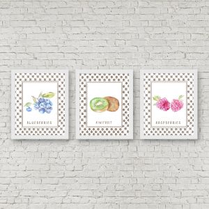 Printable Fruit & Berries Kitchen Art