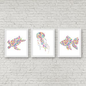 Geometric Watercolor Nautical Printables