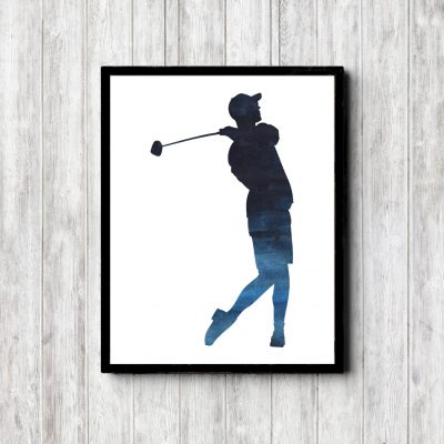 Golf Player Boys Room Printable