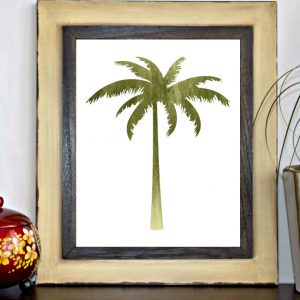 Green Palm Tree Printable