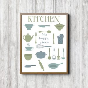 Kitchen My Happy Place Printable