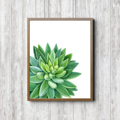 Green Succulent Botanical Printable