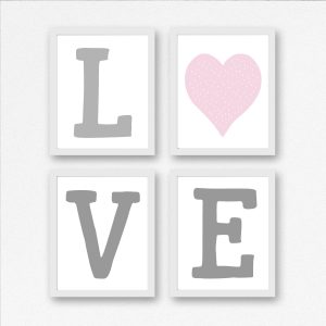LOVE Scandinavian Pink Printables