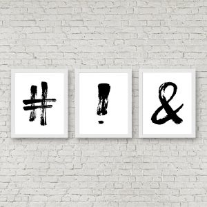 Black Written Punctuation Printables