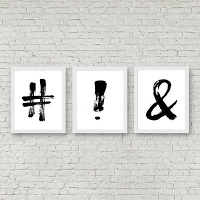 Black Written Punctuation Printables