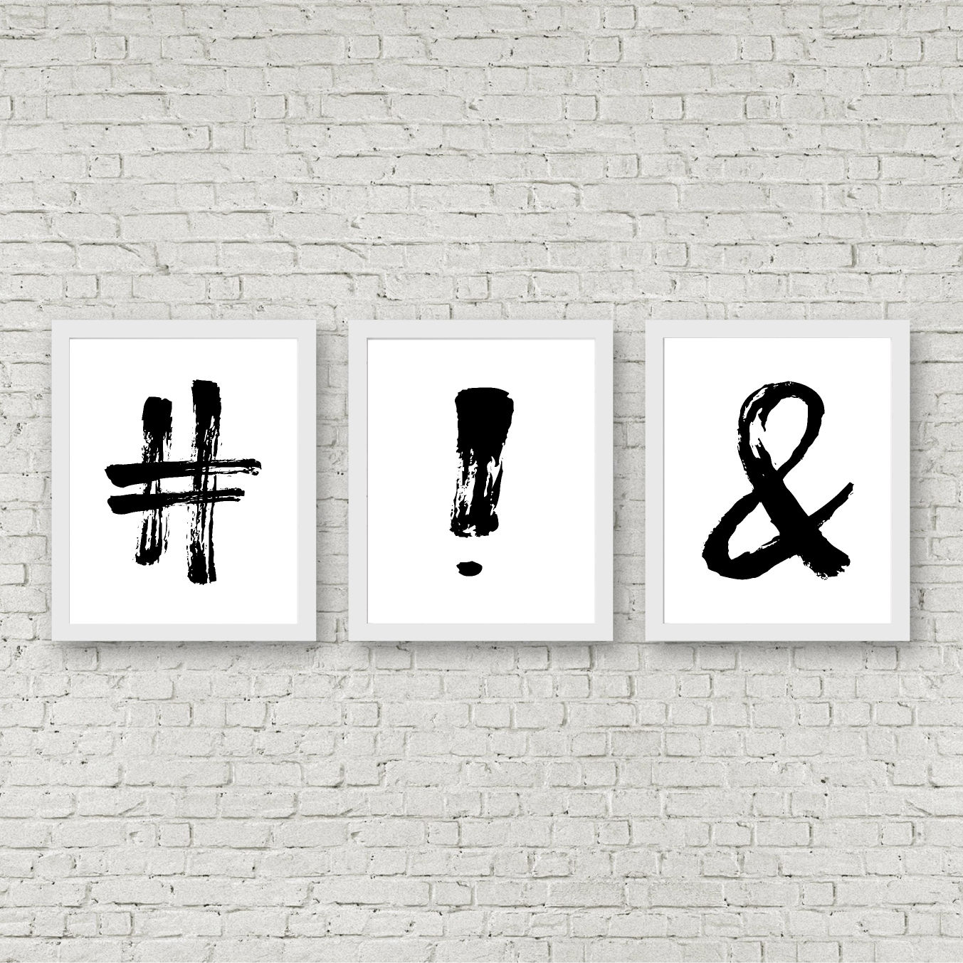 Black Written Punctuation Printables