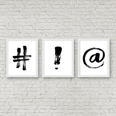 Black Khoki Punctuation Printables
