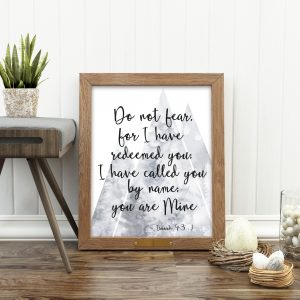 Isaiah 43:1 Mountains Scripture Printable