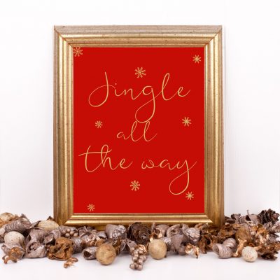 Red Jingle All The Way Poster