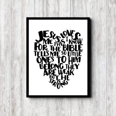 Jesus Loves Me Printable