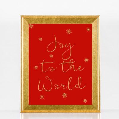 Red Joy To The World Poster