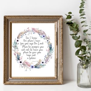 Jeremiah 29:11 Wreath Scripture Printable
