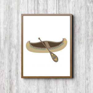 Beige Kayak Tribal Printable
