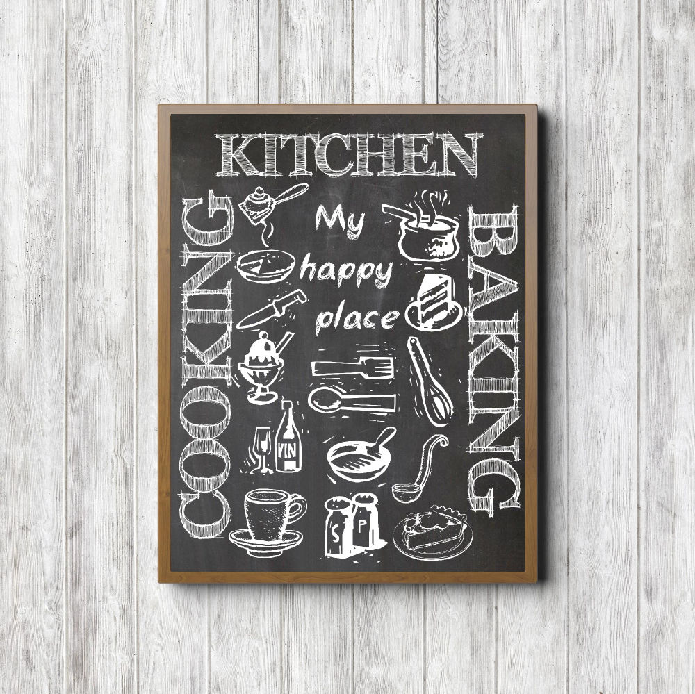 Kitchen My Happy Place Printable