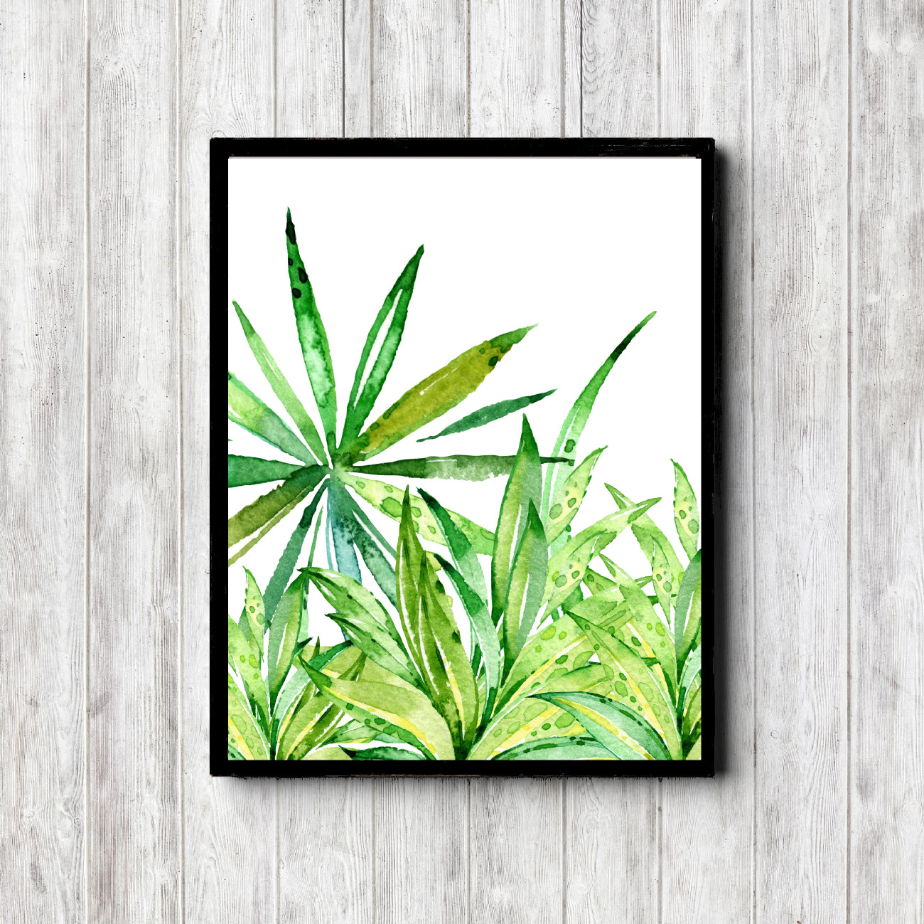 Blue & Green Horticulture Leaves Printable