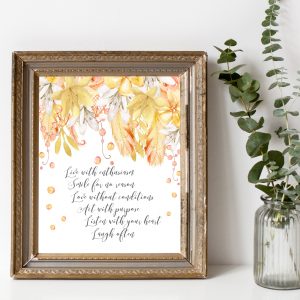 Live With Enthusiasm Printable
