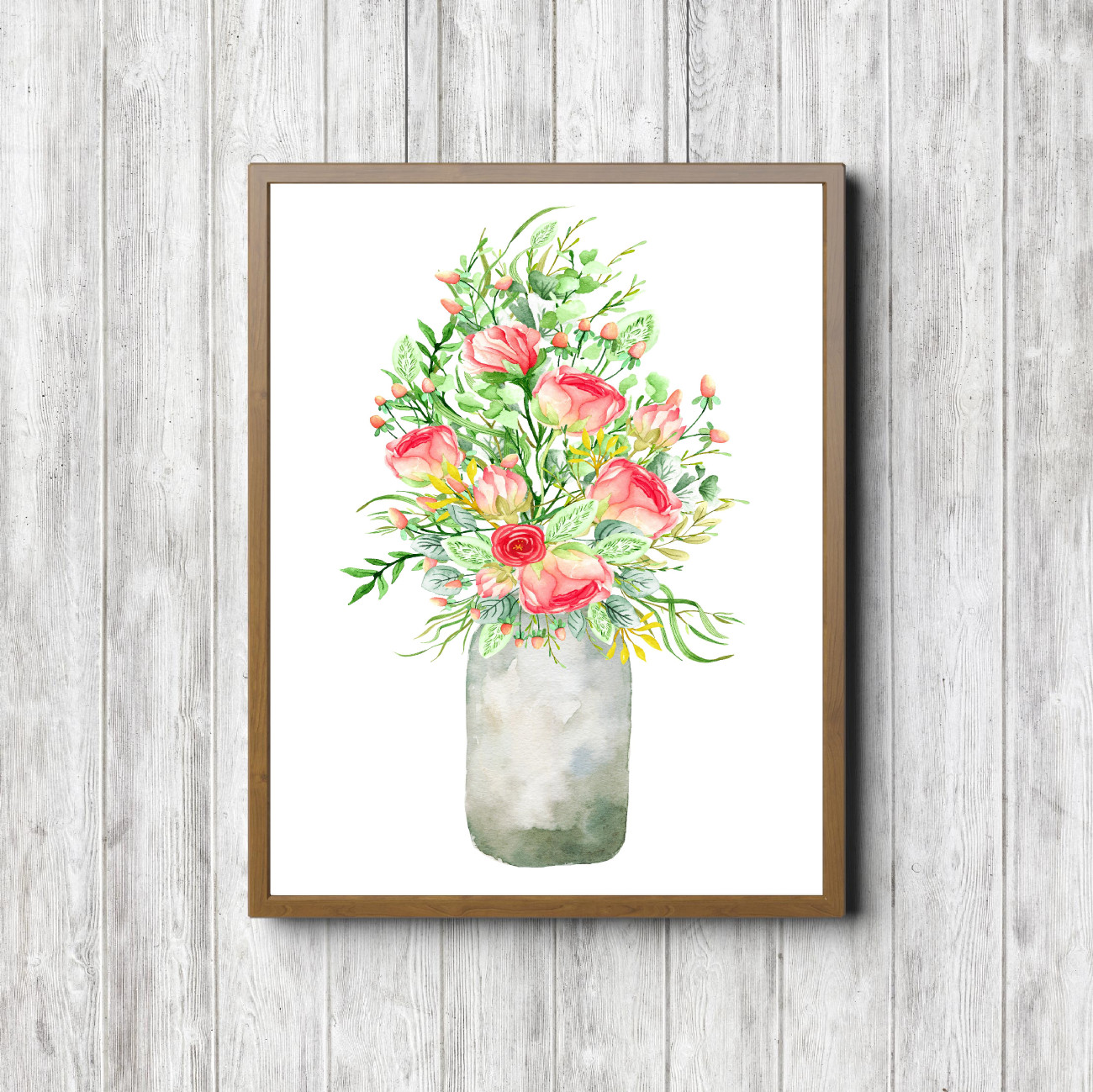 Rose Bouquet Printable Poster