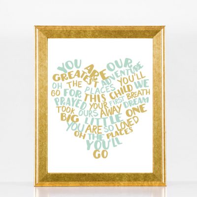 Our Greatest Adventure Gold Printable