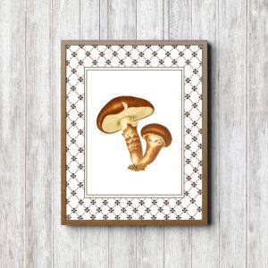 Watercolor Botanical Mushroom Printable