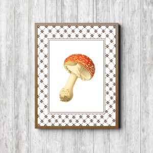 Watercolor Forest Fungus Printable