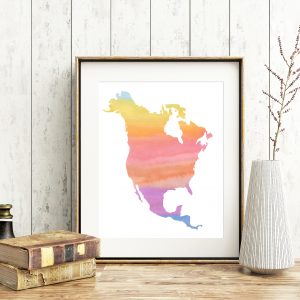 Rainbow North American Continent