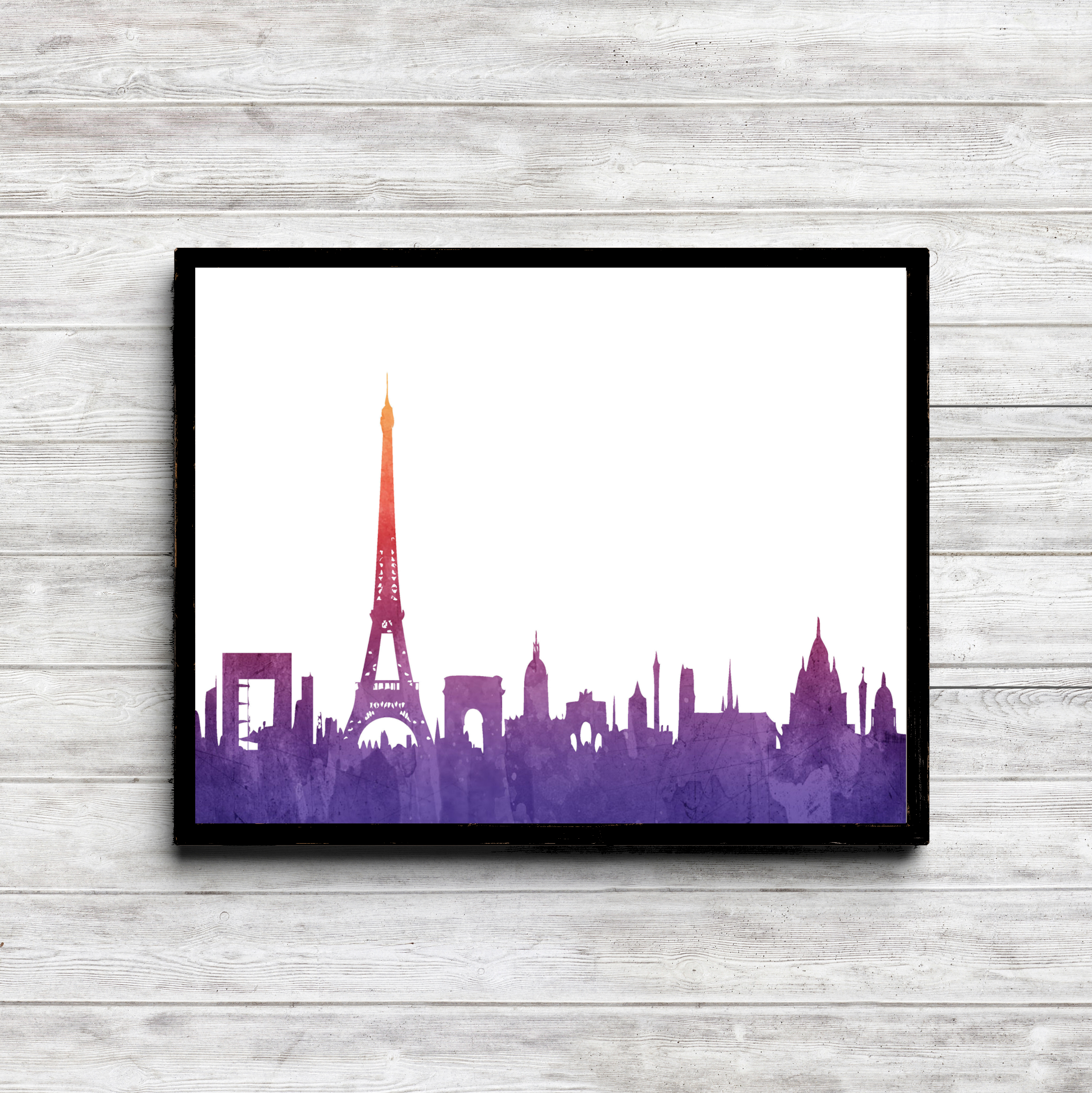 Blank picture on the wall. wooden frame. Blank picture on the wall. wooden frame.