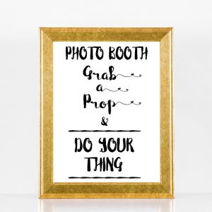 Photo Booth Minimalist Wedding Sign