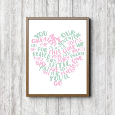 Our Greatest Adventure Pink & Mint