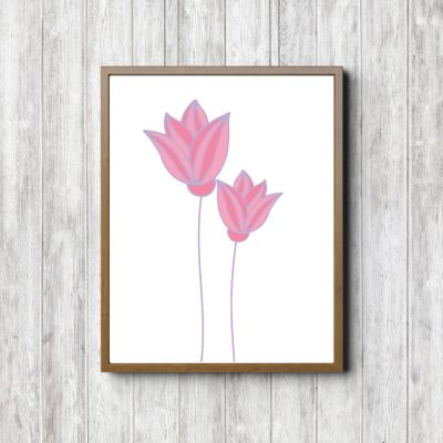Pink & Purple Flower Petals Printable