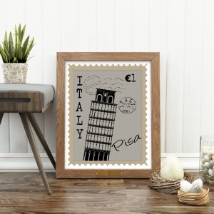 Italy Printable Postage Stamp