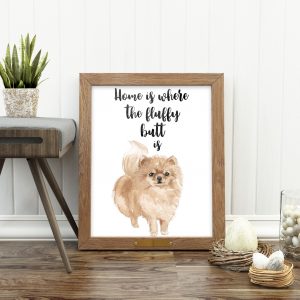 Fluffy Pomeranian Home Printable