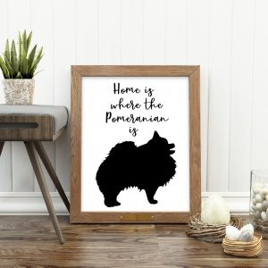 Pomeranian Home Printable Poster