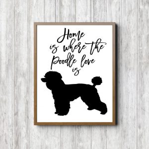 Poodle Love Printable Poster