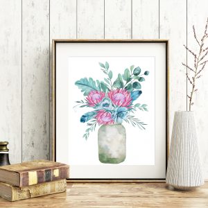 Printable Proteas Bouquet Office Poster