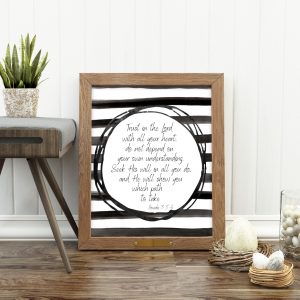 Proverbs 3:5-6 Scripture Printable