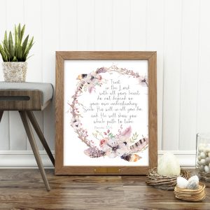 Proverbs 3:5-6 Wreath Scripture Printable
