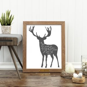 Psalm 42:1 Scripture - Gray Deer