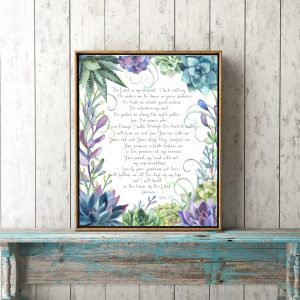 Psalm 23 Succulents Scripture Printable