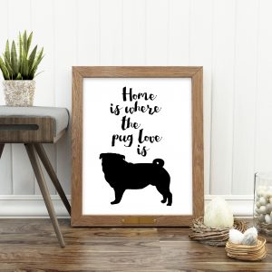 Pug Love Printable Poster