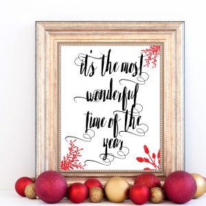 Holiday Time of Year Printable