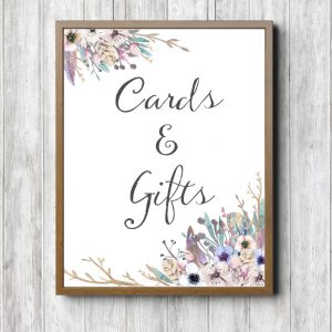 Cards & Gifts Rustic Wedding Sign