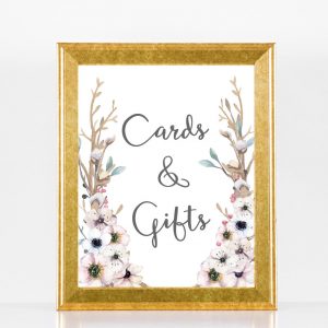 Cards & Gifts Spring Wedding Sign