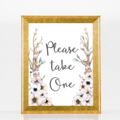 Please Take One Spring Sign