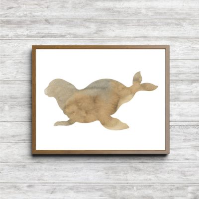 Beige Watercolor Seal Printable