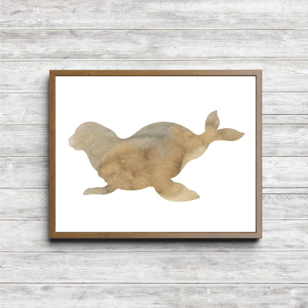 Beige Watercolor Seal Printable