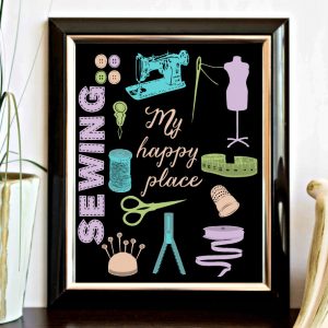 Happy Sewing Bright Printable